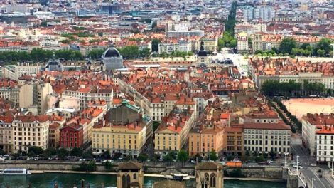 Cidade de Lyon, França